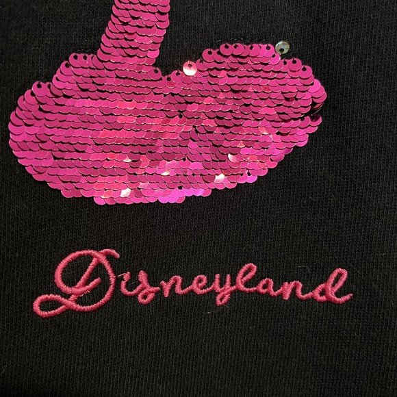 Disney Parks Disneyland Reversible Sequin Mickey Mouse Black Sweatshirt Size 1X - Picture 6 of 16